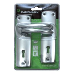 KAUFMANN LOCKSET 4 LEVER SABS LOCK + CP HANDLE