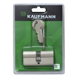 KAUFMANN CYLINDER EURO ONLY 65MM SATIN NICKEL