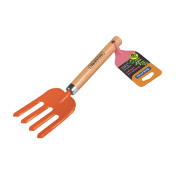 TRAMONTINA ORANGE 4 TOOTH HAND GARDEN FORK W/HANDL