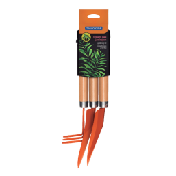 TRAMONTINA ORANGE 3 PIECE GARDEN TOOL SET W/TROWEL