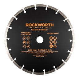 ROCKWORTH DIAMOND WHEEL 230MM SEGMENTED RIM