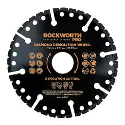 ROCKWORTH PRO DIAMOND DEMOLITION WHEEL 115MM