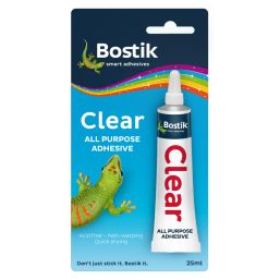 BOSTIK CLEAR ADHESIVE 25ML