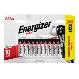 ENERGIZER BATTERY MAX AAA 10 PACK