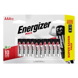 ENERGIZER BATTERY MAX AAA 12 PACK