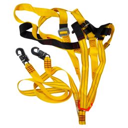 FULL HARNESS WITH DOUBLE LANYARD+SNAPHOOK