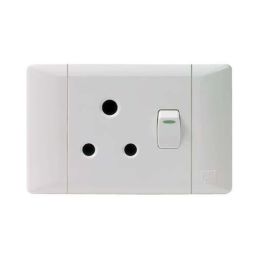 CBI PLUG SWITCH HORIZONTAL 2X4 WHITE