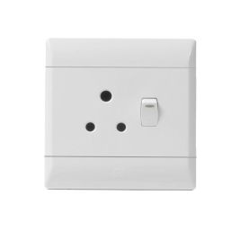 CBI PLUG SWITCH SINGLE 4X4 WHITE