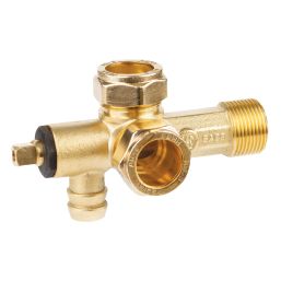 ADVANCED VALVE GEYSER DRAIN COCK MALE DUAL PORT