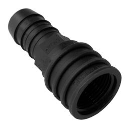 EMJAY ADAPTOR FEMALE 15MMX1/2 INCH BLK