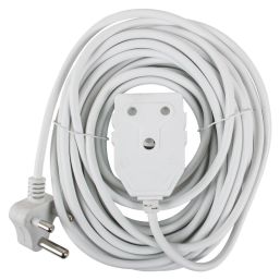 NEXUS EXTENSION CORD WHITE DBL 10M 1.0MM 10A