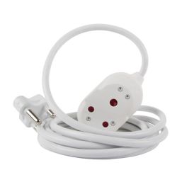 NEXUS EXTENSION CORD WHITE DBL 5M 1.5MM 16A