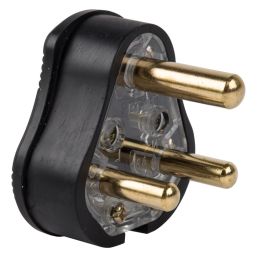 NEXUS PLUGTOP SOLID 3PIN 16A BLACK RUBBER COMPOUND