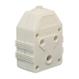 NEXUS JANUS COUPLER DBL PVC 16A WHITE