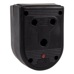 NEXUS JANUS COUPLER DBL RUBBER 16A BLACK