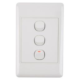 NEXUS LIGHT SWITCH WITH COVER 16AMP 4X2 1WAY 3L