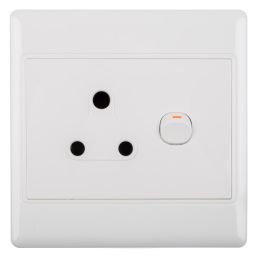 NEXUS SOCKET SWITCH WITH COVER 16AMP 4X4 SINGLE