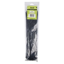 NEXUS CABLE TIES T50L 4.8MMX400MM BLACK 100 PACK