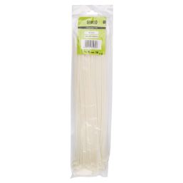 NEXUS CABLE TIES T50L 4.8MMX400MM WHITE 100 PACK