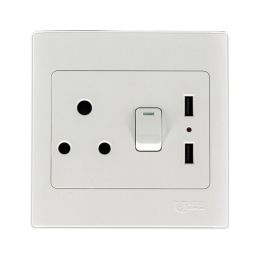 NEXUS SOCKET SWITCH 16AMP 2X USB