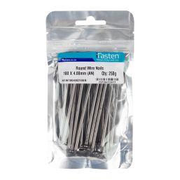 IFASTEN NAIL WIRE ROUND 100MMX4MM 250G PP