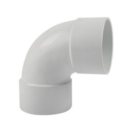 PVC GUTTER ROUND DOWNPIPE BEND 90DEG