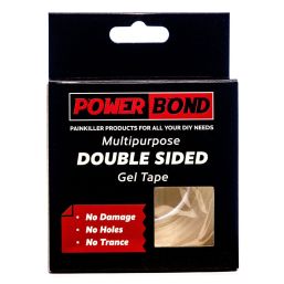 POWERBOND REUSABLE DOUBLE SIDED GEL TRANSPARENT TA