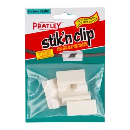 PRATLEY STIK N CLIP 8MM 5 PER PACK