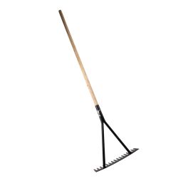 ROAD RAKE-HEAVY DUTY 16 TOOTH WOODEN HANDLE 1.5M