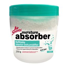 AIR SCENTS MOISTURE ABSORB REFILLABLE OCEAN 250G