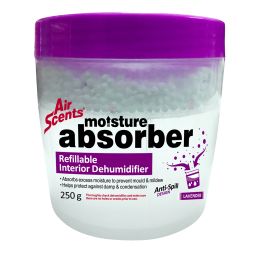 AIR SCENTS MOISTURE ABSORB REFILLABLE LAVEN 250G