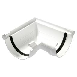 PVC GUTTER HALF-ROUND CORNER