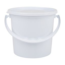 PLASTIC BUCKET WITH LID AND HANDLE 1L