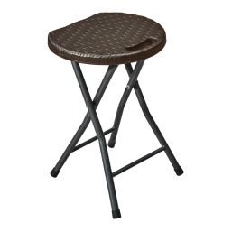 KAUFMANN STOOL FOLDABLE HDPE BROWN