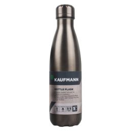 KAUFMANN FLASK BOTTLE S/STEEL GRY 500ML