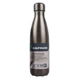 KAUFMANN FLASK BOTTLE S/STEEL GRY 750ML