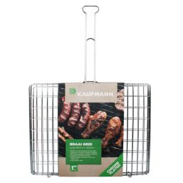 KAUFMANN BRAAI GRID CHR/PLATED BOX LRG 50CMX40CM