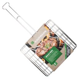 KAUFMANN BRAAI GRID S/STEEL BOX SML 34CMX30CM