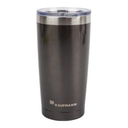 KAUFMANN TUMBLER DBL WALL WITH LID GRY 500ML