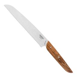 TRAMONTINA VERTICE NATURAL WOOD BREAD KNIFE 20CM