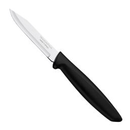 TRAMONTINA PARING PEELING KNIFE 8CM SMOOTH BLACK