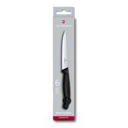 VICTORINOX STEAK KNIFE SET 6PCE BLACK