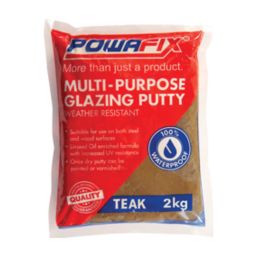 POWAFIX MULTI-PURPOSE PUTTY TEAK 2KG