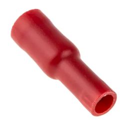 TERMINAL FEMALE BULLET RED 0.5-1.5MM 4MM L