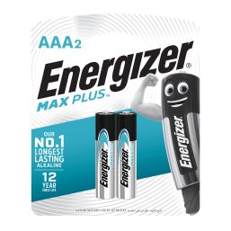ENERGIZER BATTERY MAX PLUS AAA 2 PACK