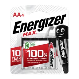 ENERGIZER BATTERY MAX AA 4 PACK