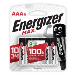 ENERGIZER BATTERY MAX AAA 6 PACK