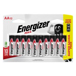 ENERGIZER BATTERY MAX AA 12 PACK