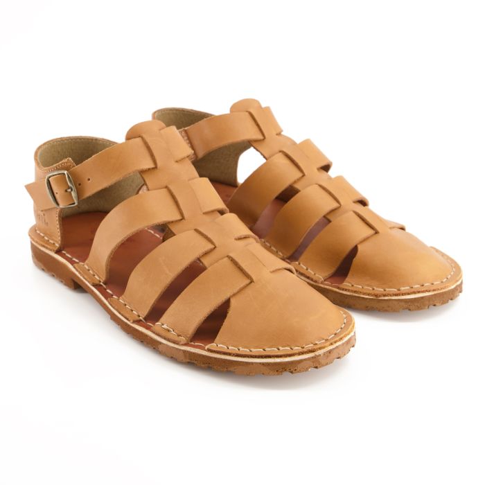 Bata Safari Mens Sandal Close Toe Tan Size 8 from Agrinet | Agrinet