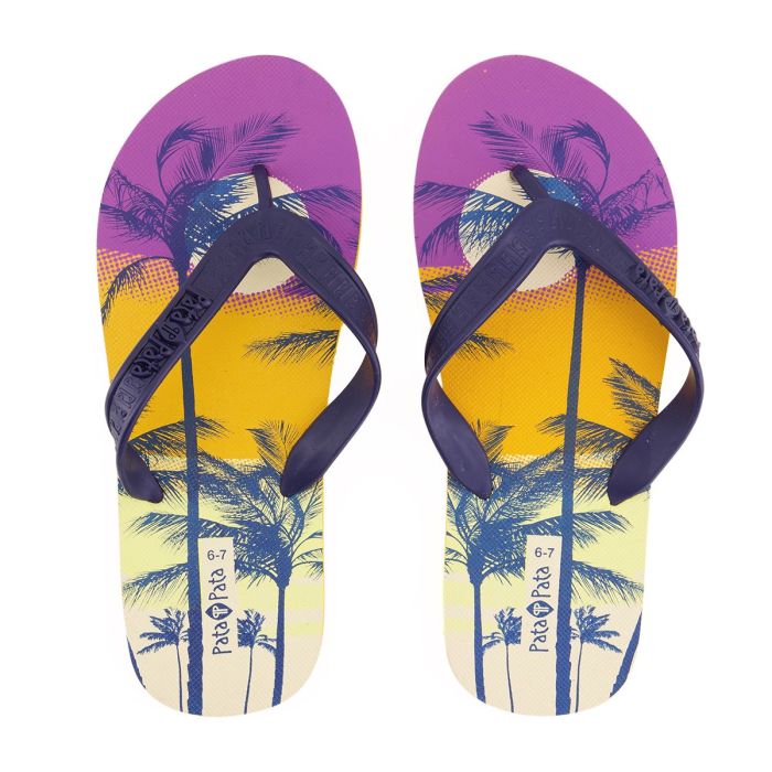 PATA PATA MENS FLIP FLOPS NAVY YELLOW RANGE | Agrinet